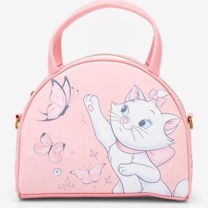 Pink Cat Print Women's Bag